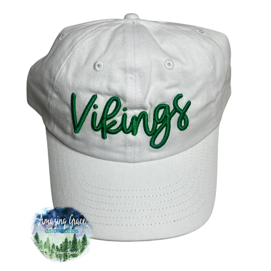 White Vikings Hat