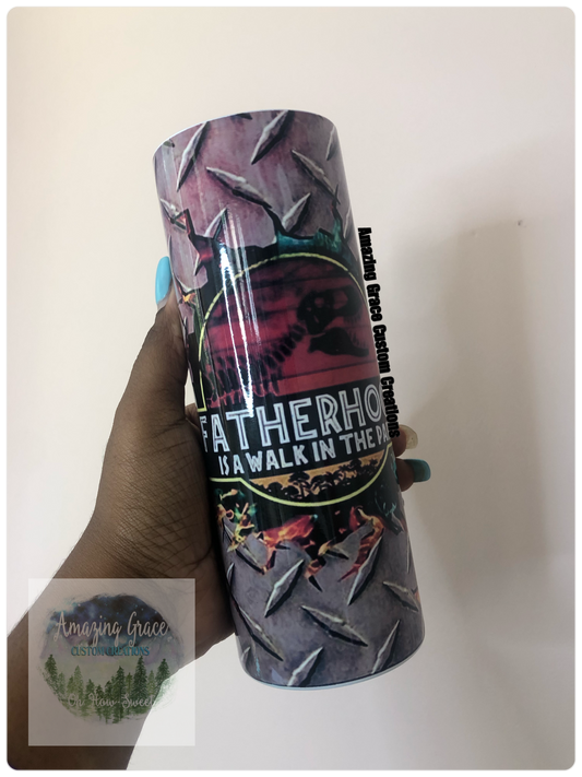 RTS - Fatherhood 24oz Sublimation Tumbler