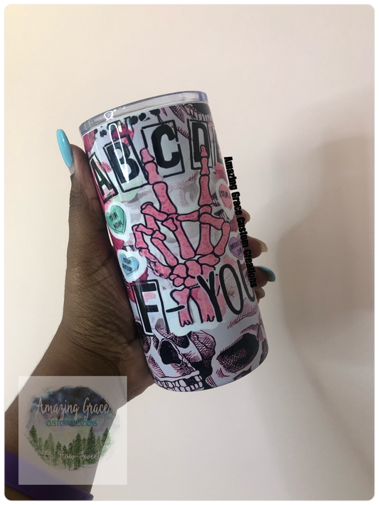 RTS - ABCDEFU 16oz Sublimation Tumbler