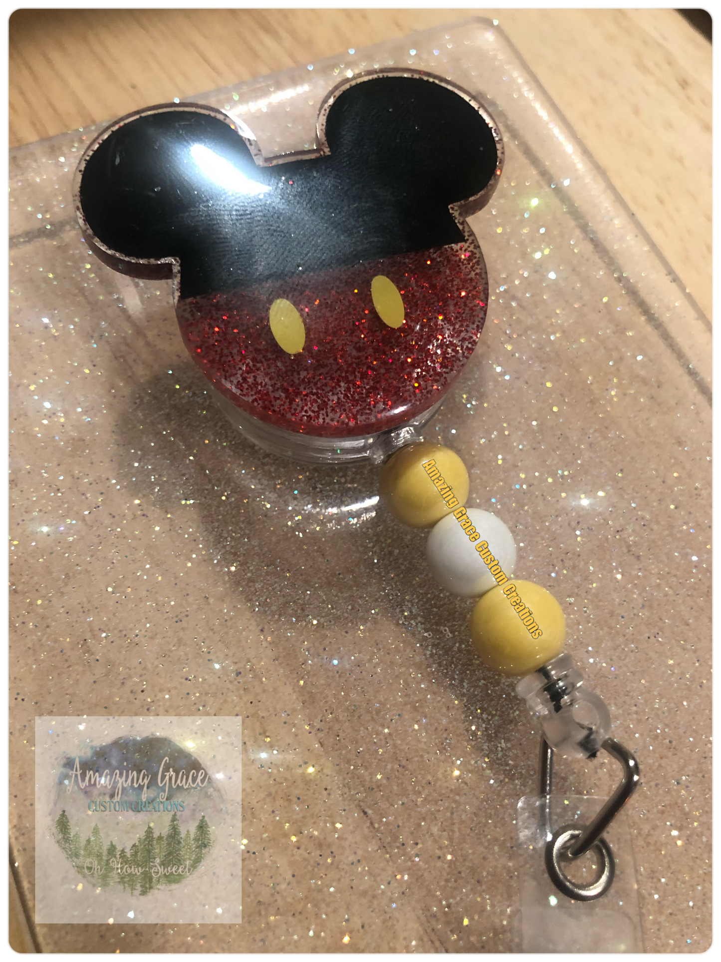 Badge Reel - Mouse Head