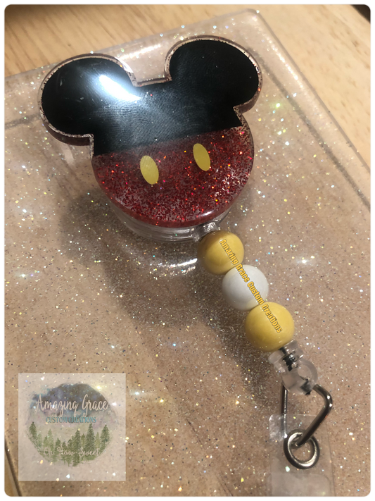 Badge Reel - Mouse Head