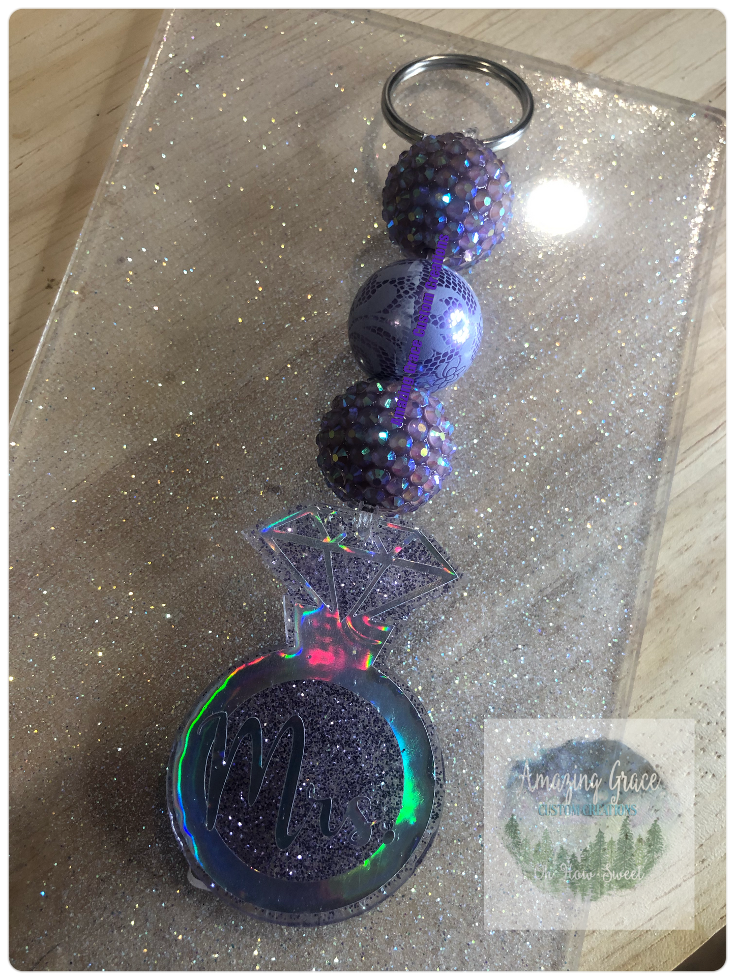 Keychain - Purple Mrs.