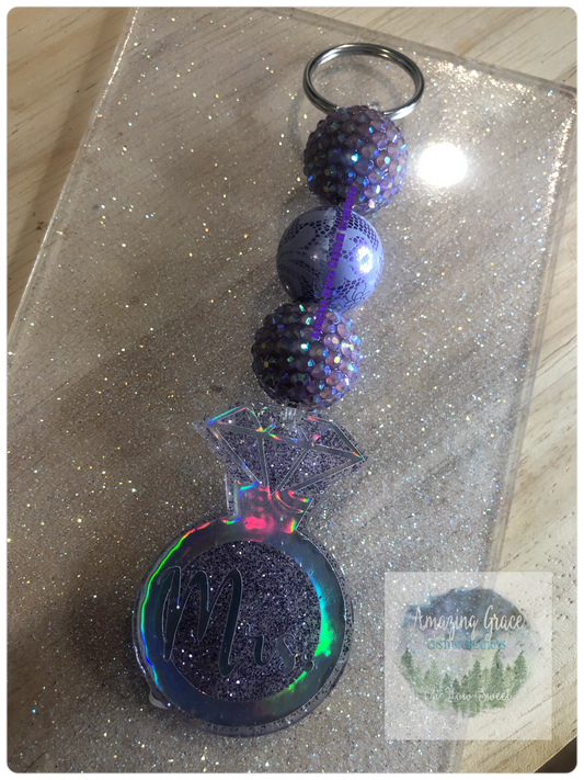 Keychain - Purple Mrs.