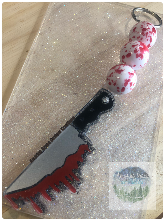 Keychain - Bloody Knife