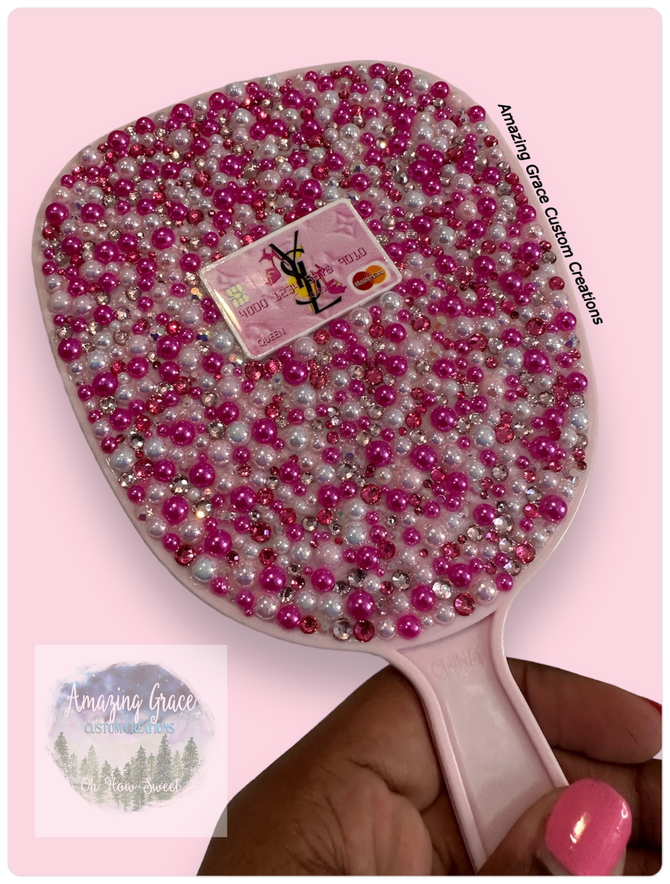 Large Rhinestone Mirror