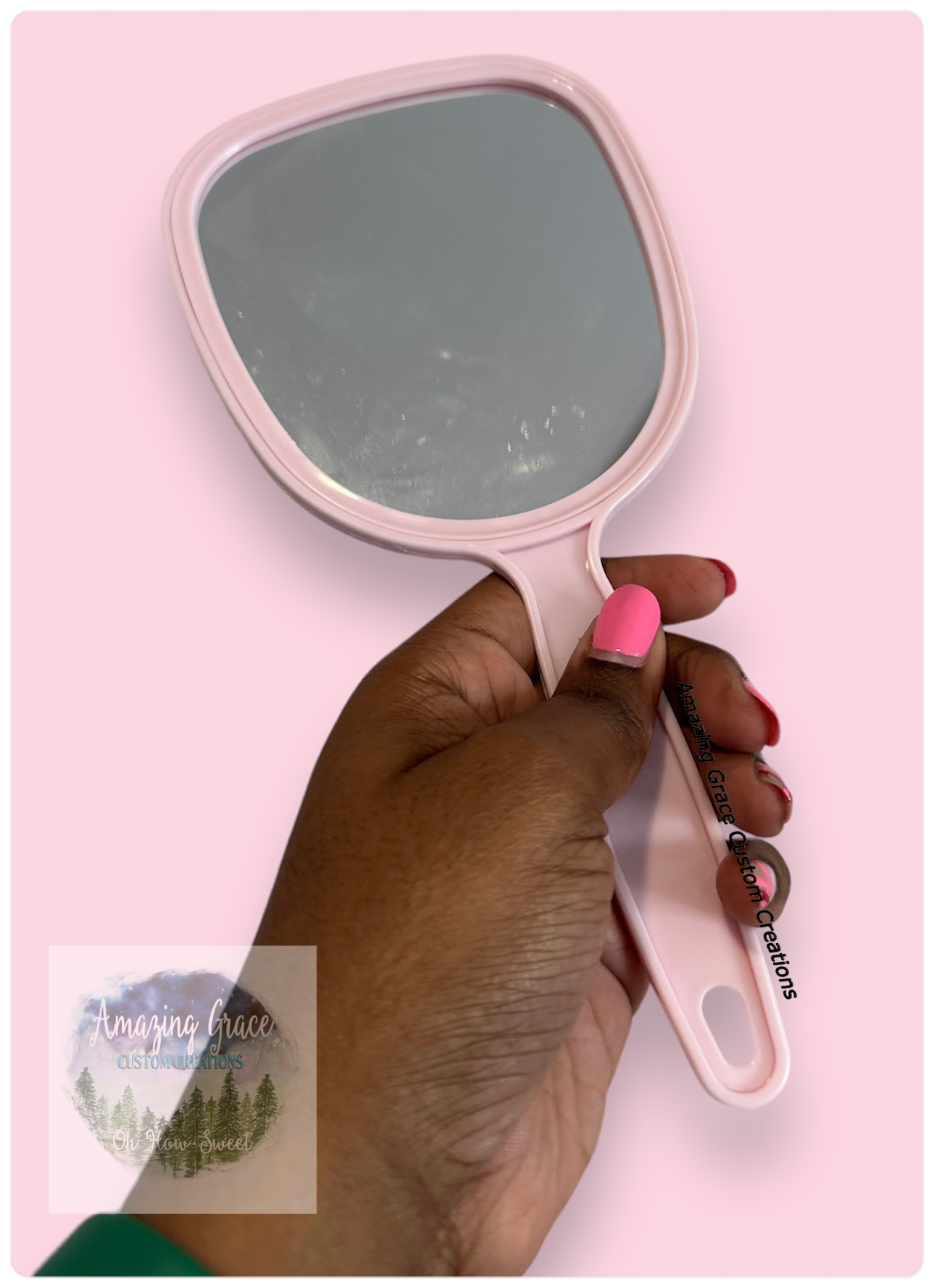 Large Rhinestone Mirror