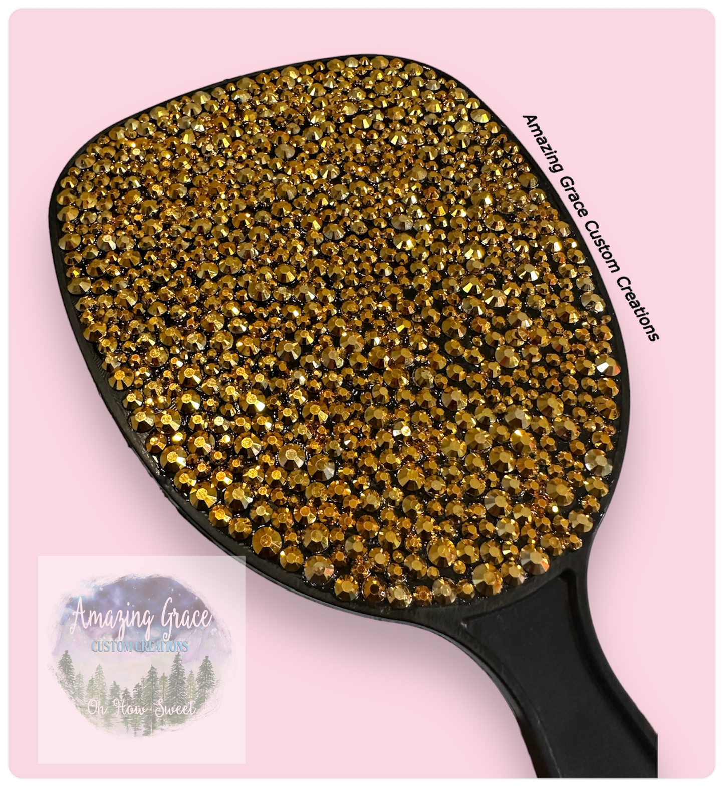 Small Rhinestone Mirror