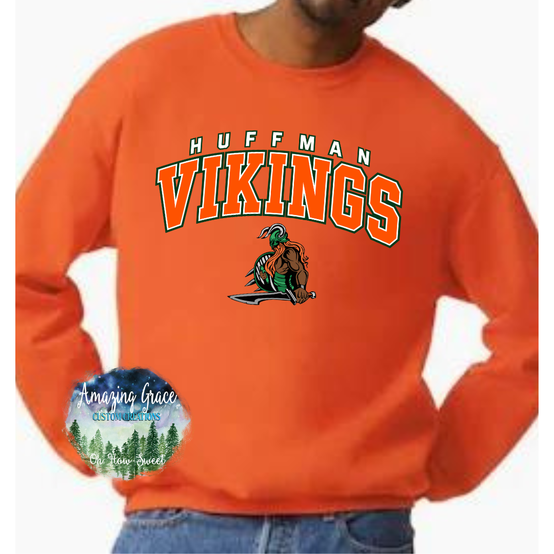 Huffman Vikings w/ Mascot