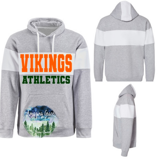 Color Block Fleece Hoodie