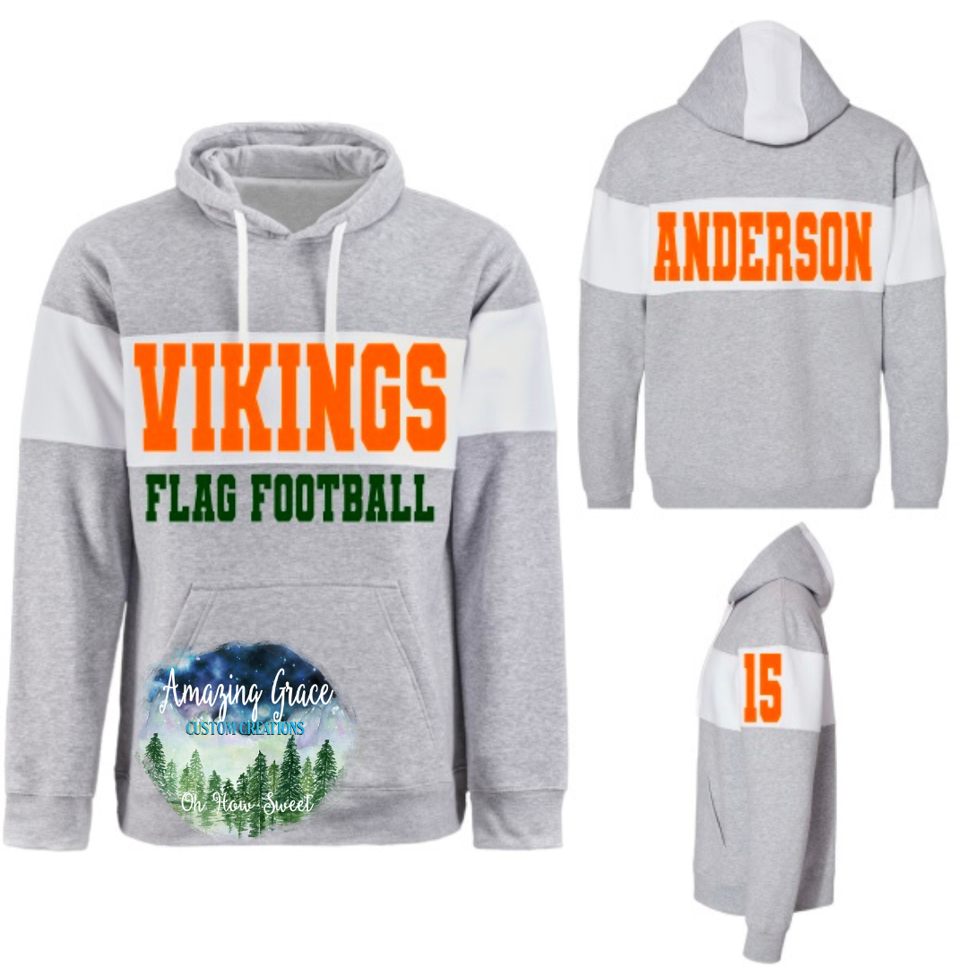 Color Block Fleece Hoodie