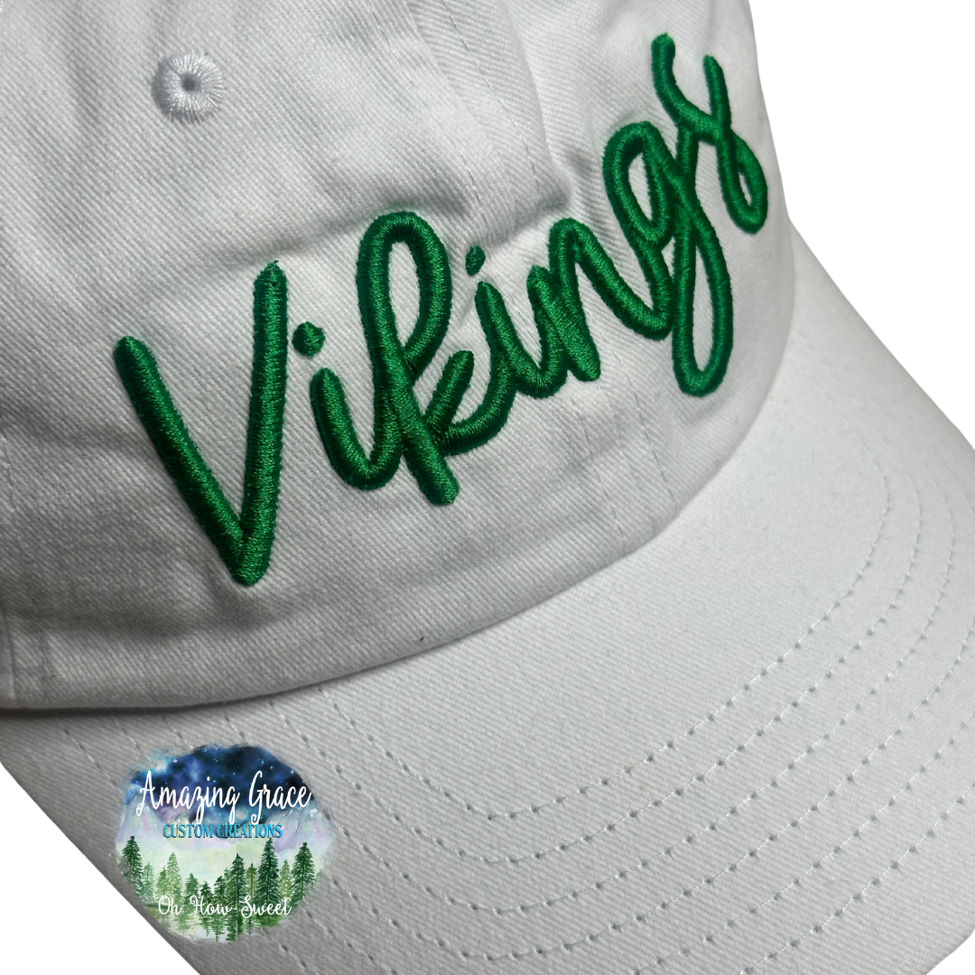 White Vikings Hat
