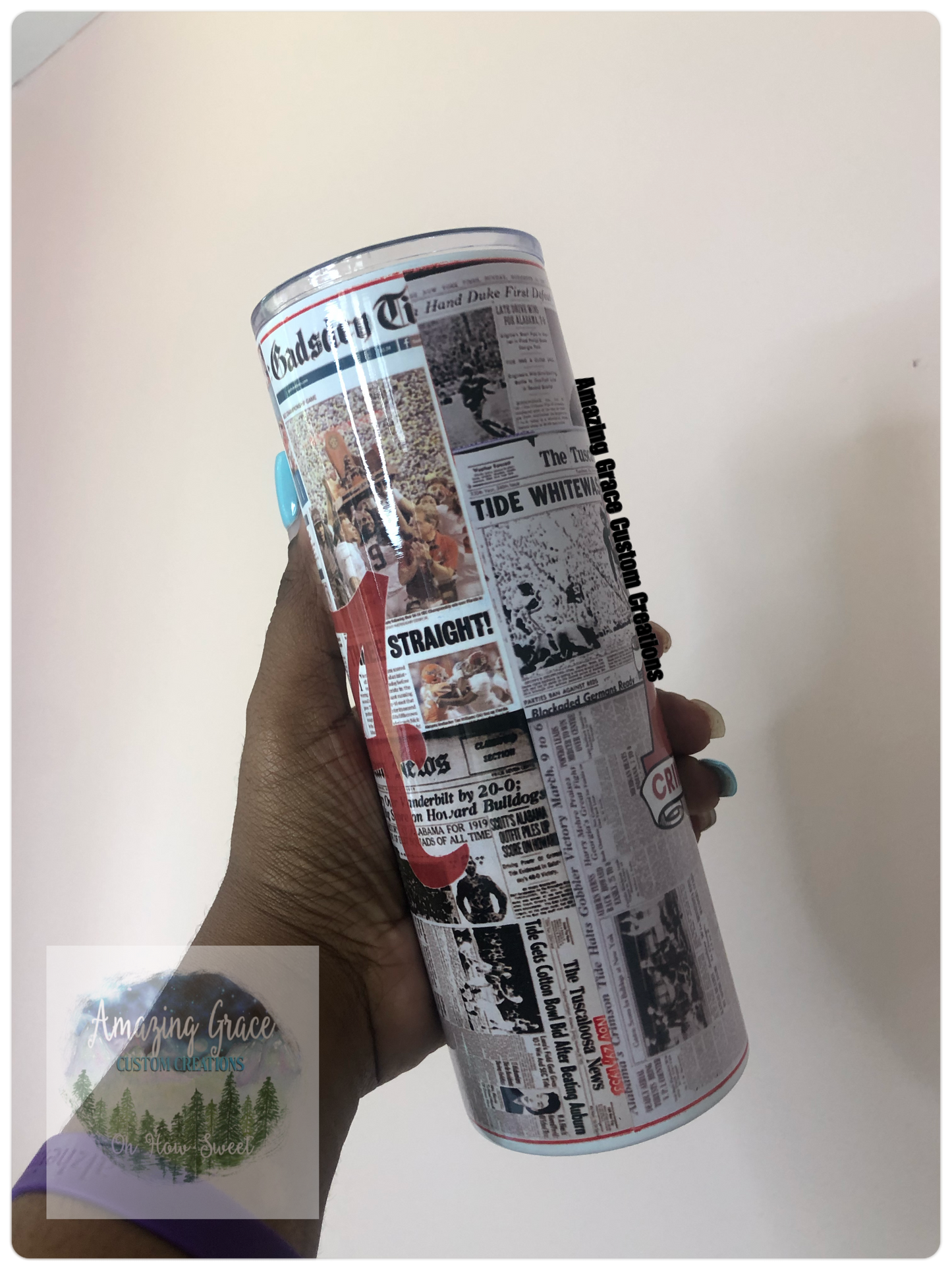 RTS - Tuscaloosa School 24oz Sublimation Tumbler