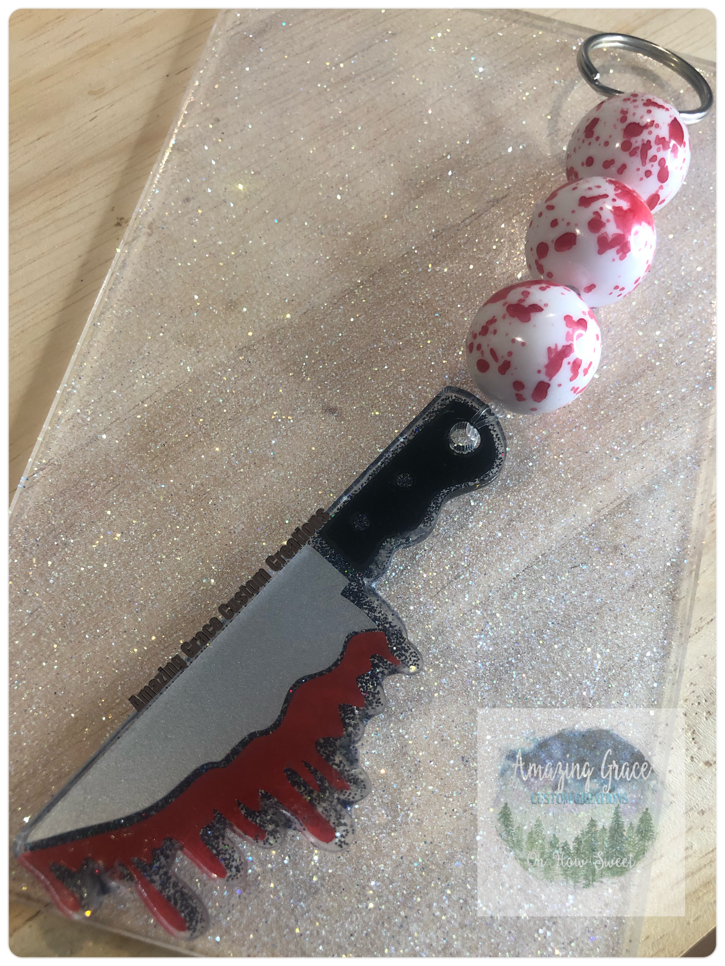 Keychain - Bloody Knife