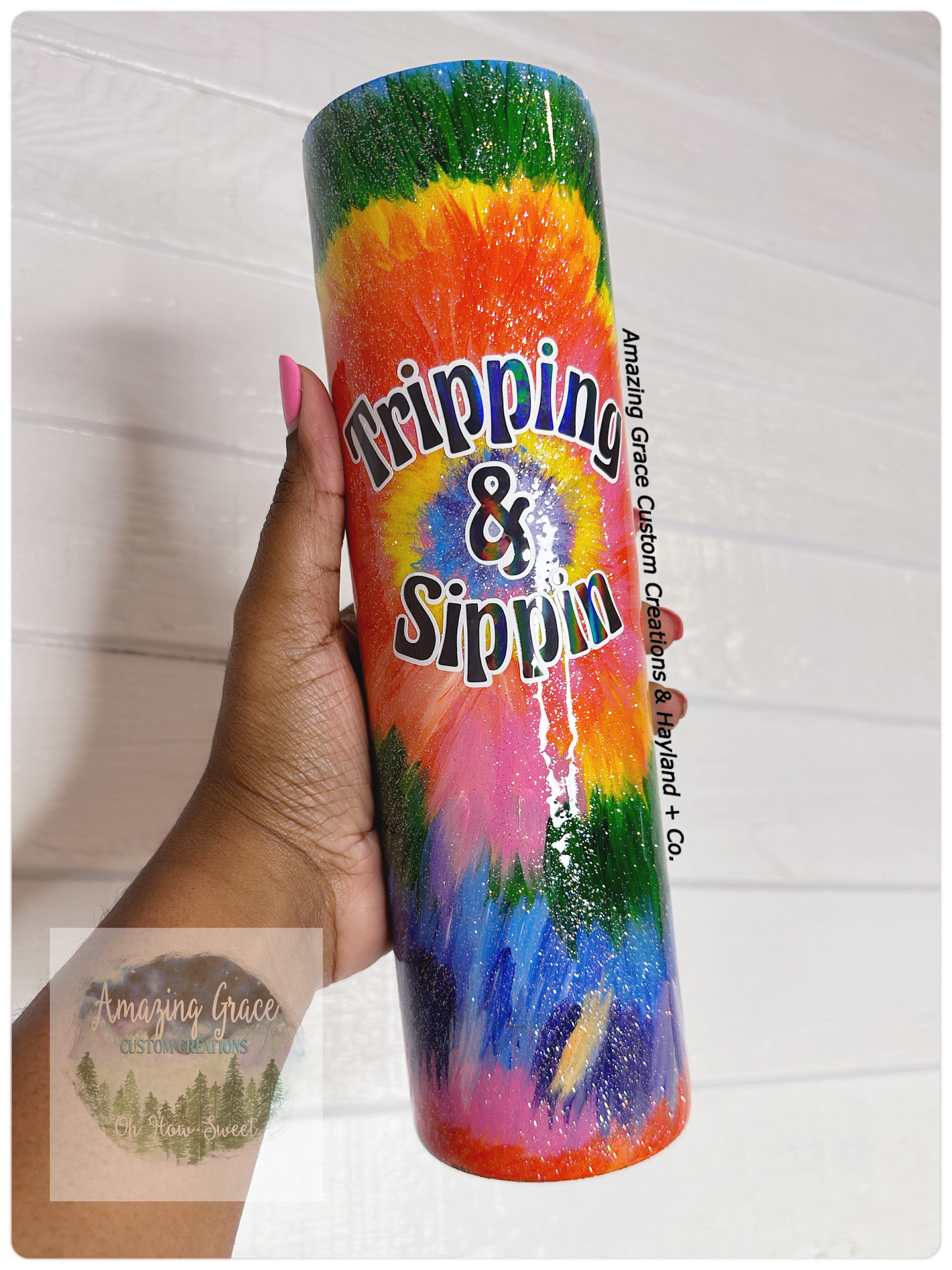 32oz Tripping and Sippin - Hayland + Co. Collab